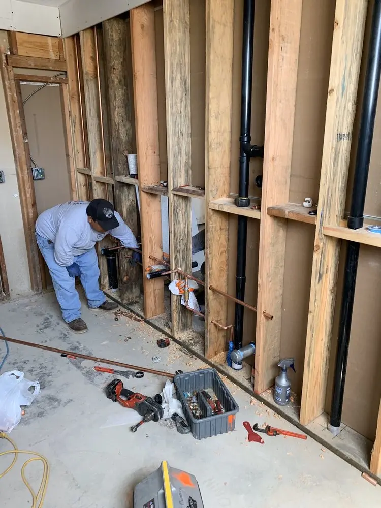Commercial rough-in plumbing for Water Heater Replacement in Hillsboro